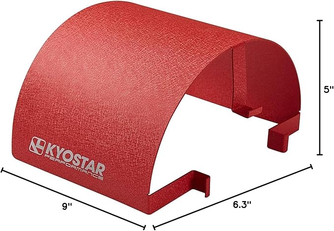 Kyostar Universal Steel Air Filter Heat Shield Cover Burning Air Intake Filter Cover for 2.5-3.5" Cone Filter (Red)
