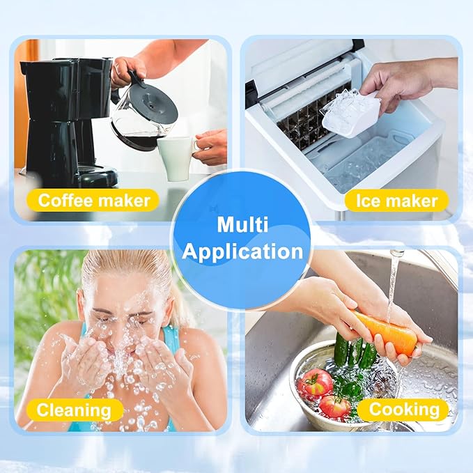 Under Sink Water Filtration System - Low Cost Replacement Water Filter for Ice Maker,Coffee Maker and Skin Care,Highly Effective Reduces Chlorine,Bad Taste&Odor,Good Choice for Home Bar and Bathroom