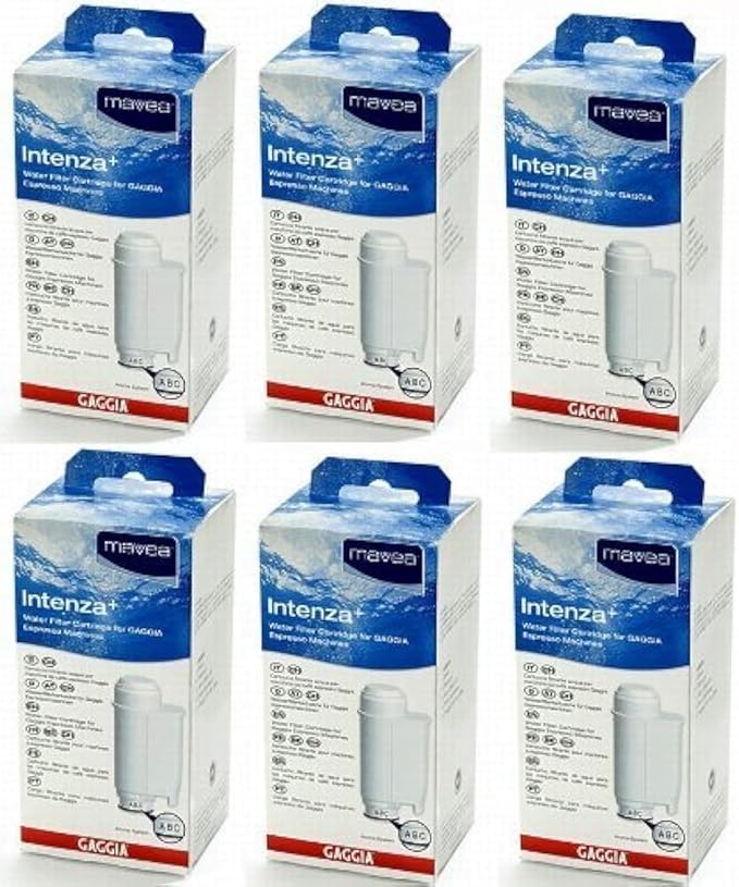 Gaggia Mavea Intenza Water Filter for Saeco & Gaggia Espresso Machines (6 Pack)