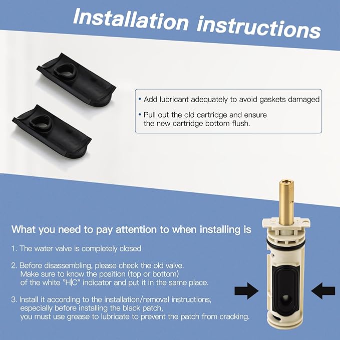 for Moen 1222 One-Handle Posi-Temp Faucet Cartridge Replacement,Compatible with Moen Tub Shower and Shower Only Configurations,Brass and Plastic