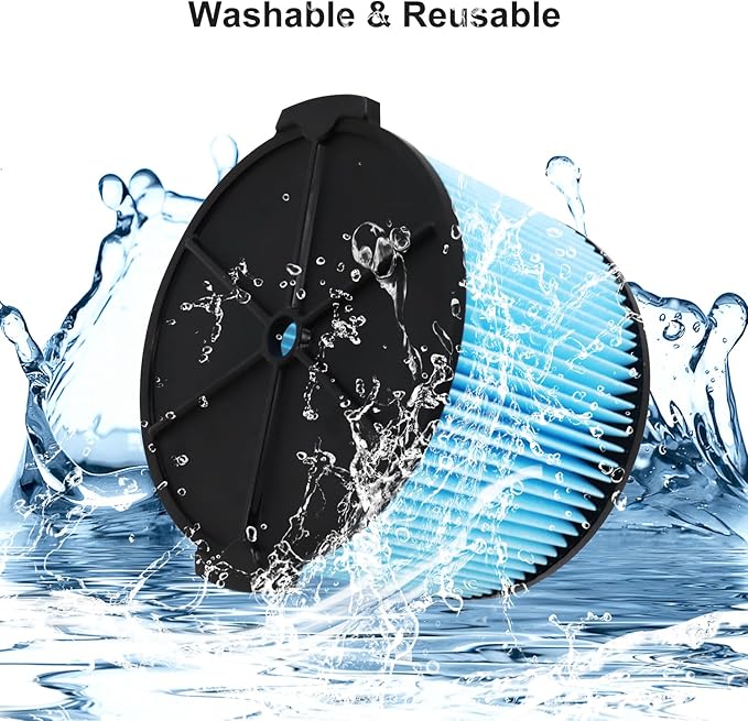 4 Pack VF3500 Replacement Filter for Shop Vacuum 3-4.5 Gallon Wet Dry Vacuums, 3-Layer Filters for WD4050, WD3050, WD4080, WD4522, 4000RV, 4500RV