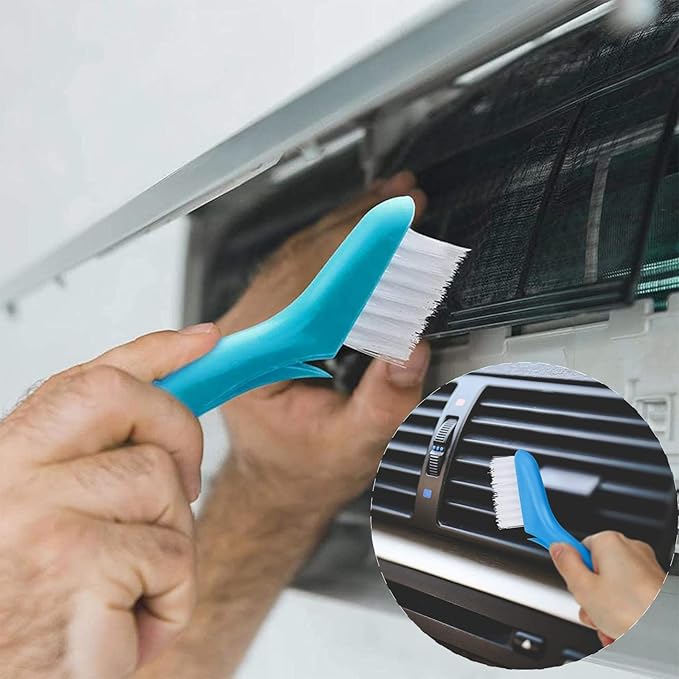 Yishem 7 Pcs Air Conditioner Fin Cleaner Set Air Conditioner Condenser Fin Comb Straightener Comb Fin Cleaning Brush Refrigerator Coil Cleaning Whisk Brush Metal Fin Evaporator Radiator Repair Tool