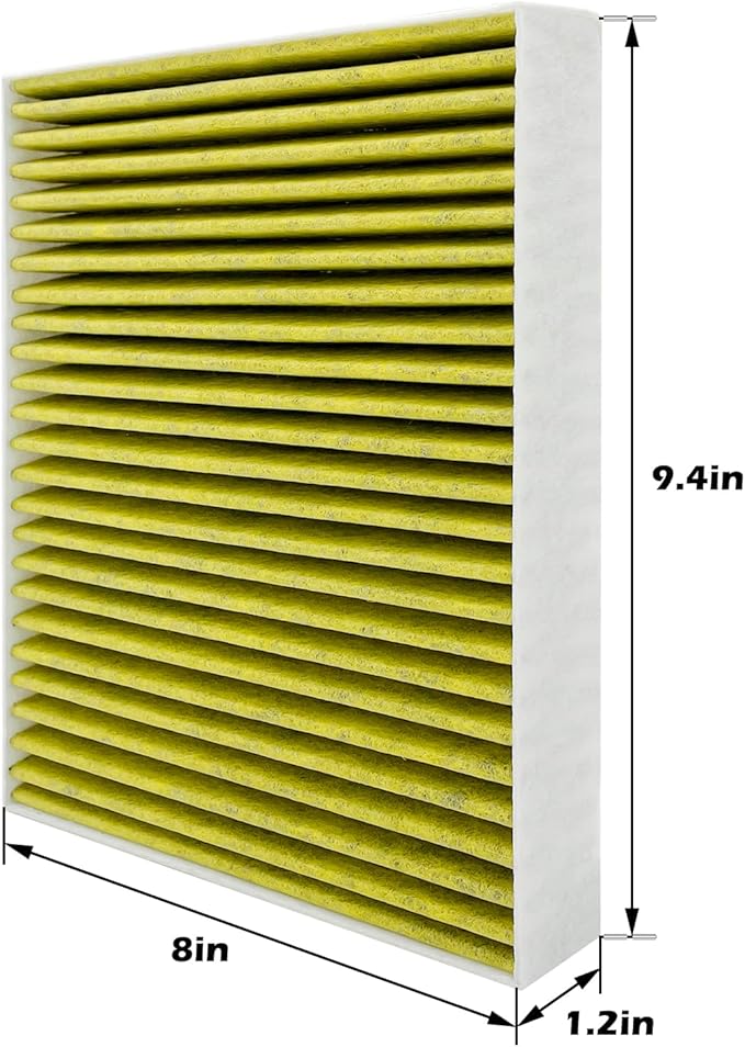 JOJOMARK HEAP Cabin Air Filter fit for CF11966,Sierra 1500, Silverado 1500, XT5, Camaro, Equinox, Suburban, Canyon, Impala, Yukon, Malibu 2019 2020 2021 2022 2023 2024 2025 with Activated Carbon
