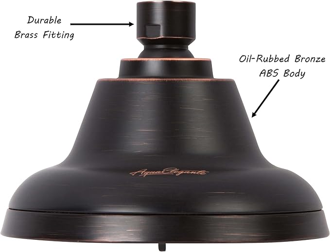 Massage Shower Head With Mist - High Pressure Boosting, Multi-Function, Massaging Rainfall Showerhead For Low Flow Showers & Adjustable Water Saving Nozzle, 2.5 GPM - Oil-Rubbed Bronze