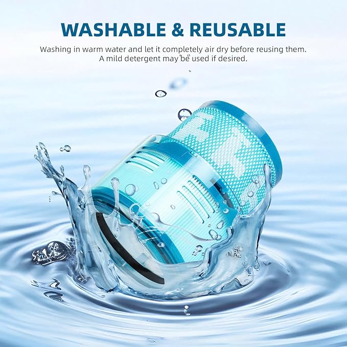 Dyson Gen5 Detect Filter, 2-Pack Premium True HEPA Replacement Filters for Dyson Gen5 Detect, Gen5 Detect vacuum, Gen5detect Absolute, Gen5outsize Absolute, Gen5detect, Gen5outsize, Part no. 972352-01