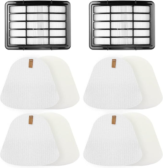 4 Foam + 2 Hepa Filter Replacement for Shark NV360 NV352 NV350 NV351 NV356e NV380 UV540 Navigator Lift-Away Deluxe Vacuum Part Xff350 Xhf350
