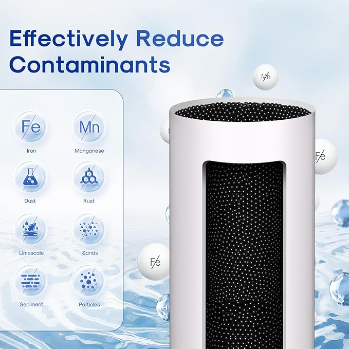 ICEPURE 5 Micron 10" x 4.5" RFN10BB-SZ Whole House Iron & Manganese Reduce Water Filter Replacement for FM15B, WD-WF10F, RFFE10-BB, 10-Inch, 1 Pack