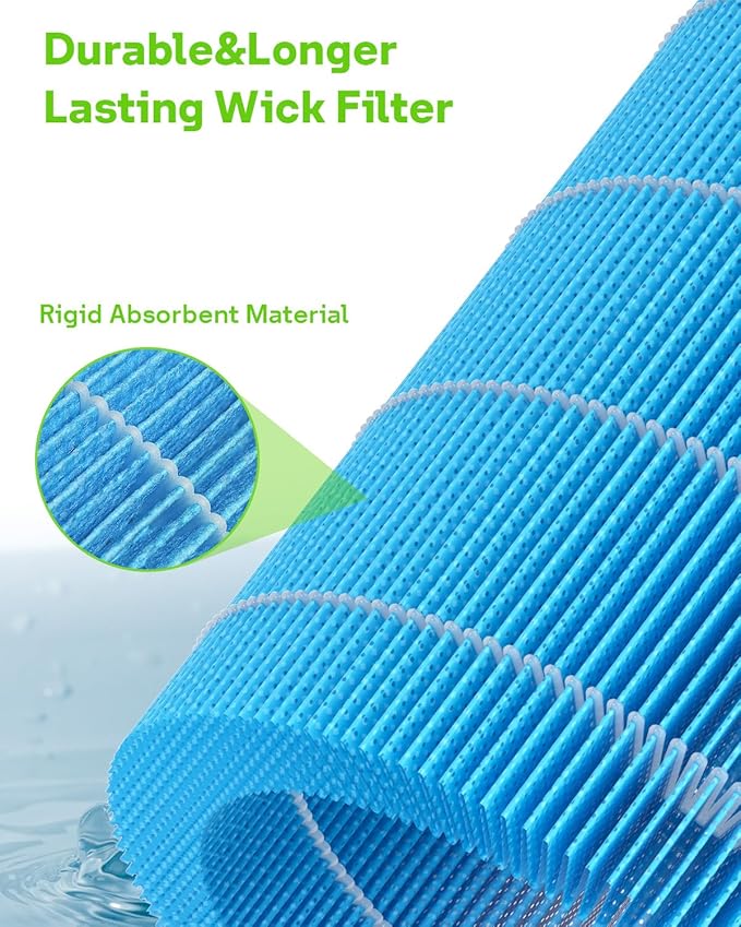 AP-H400 Humidifier Wick Replacement Filter Compatible with Homedics 2-in-1 Cool Mist Humidifier & Air Puri-fier, Effectively Capture Particles & Minerals, 1 Pack