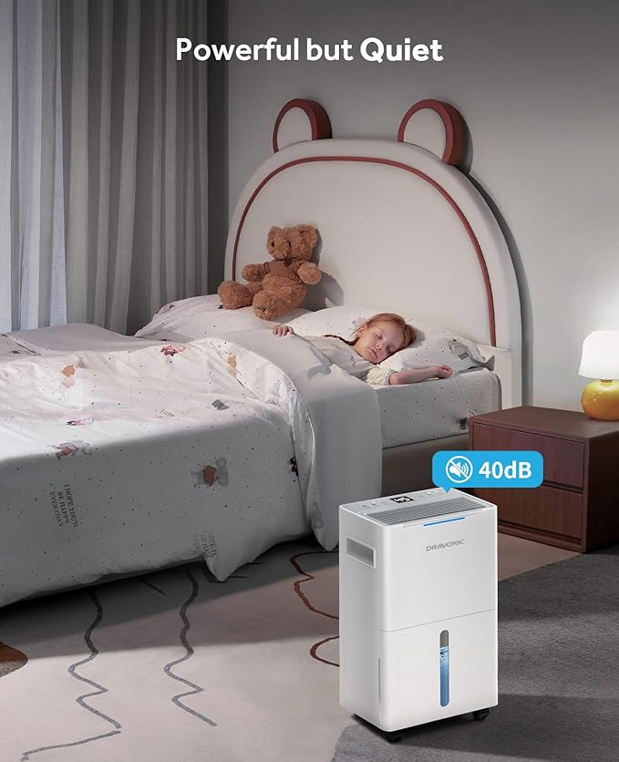 1500 Sq.ft Dehumidifier for Basement, MAX 21 Pints Dehumidifiers for Home with Drain Hose, Smart Humidity Control, 3 Modes for Bedroom and Bathroom, Dry Clothes, 24H Timer (White)