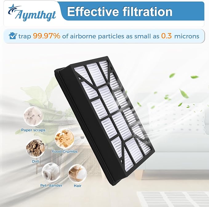 2 Pack EF-12 52731 HEPA Filter Compatible With Kenmore 62731, 52731, 81615, 81614, BC4026 Canister Vacuum Cleaner, Compare To Part# 591021101