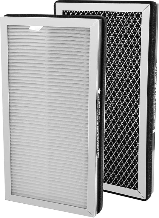 Replacement Parts Ture Hepa Filter and Activated Carbon Filter Compatible with Medify MA-15 Series Air Purifier, Pre-Filters 2-Pack