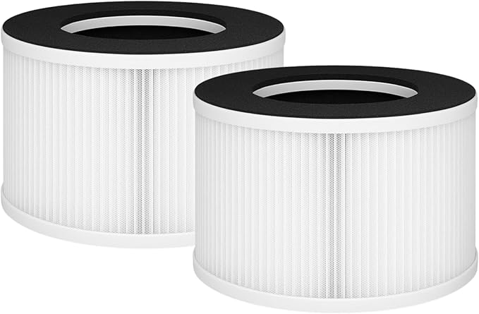 Nispira TD-1500 4-in-1 True HEPA Replacement Filters for Tredy Air Purifier TD-1500, 2 Pack