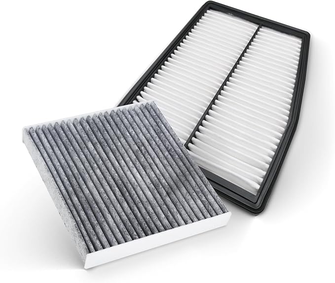 Engine & Cabin Air Filter for 2021-2023 Santa Fe, 2020-2023 Sonata, 2022-2023 Tucson, 2021-2023 Sorento, 2023 Sportage, Replacement for CF12820 CA12817 (Only Fit Hybrid)