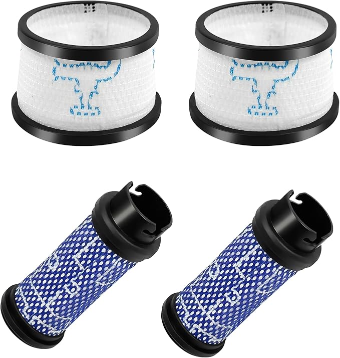 Smilefil Primary Filter and Secondary Filter Replacement Filter Kit Accessories Compatible with Inse N5 S6 S6P S600 Cordless Vacuum Cleaner