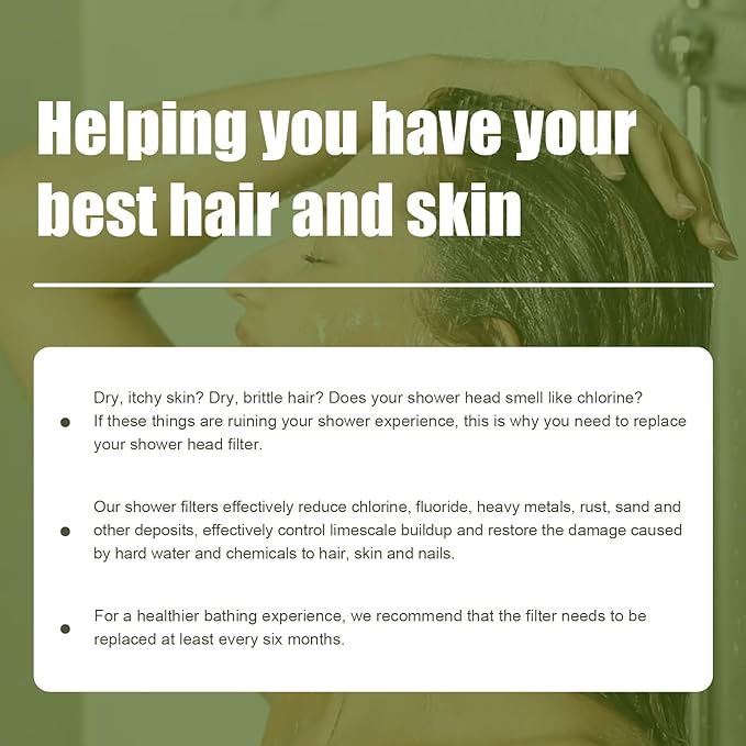 Generic Shower Filter Replacement Cartridge Compatible with jolie shower head filter (2 count)