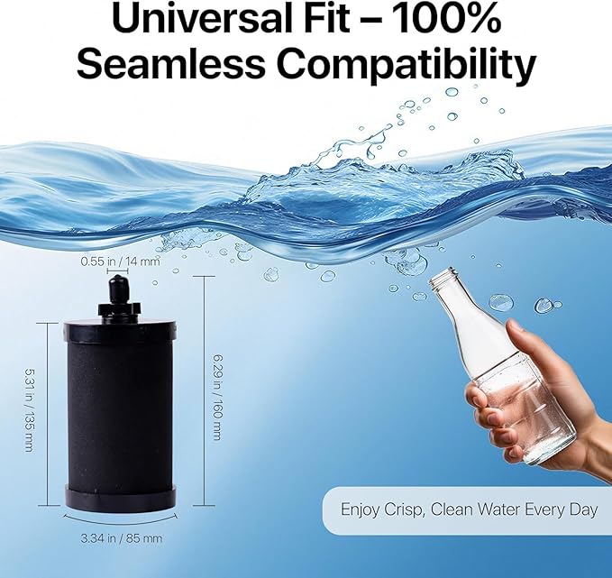 2387 Pro Filter Replacement Compatible with Alexapure – 4 Pack,11Dx5Wx5H Long-Lasting Replacement Element for Clean Drinking Water