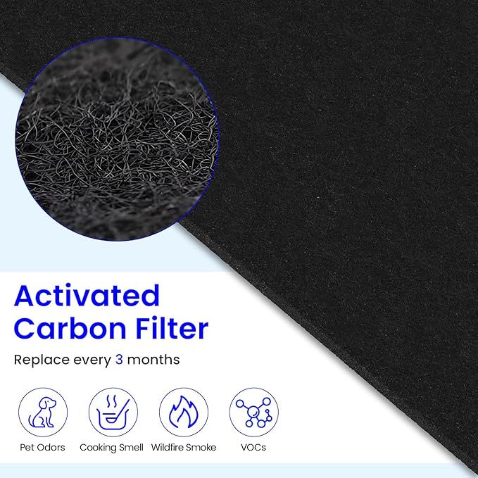 Future Way 2-Pack C545 Replacement Filter S Kit Compatible with Winix C545 Air Purifier, H13 True HEPA Filter, Replace 1712-0096-00