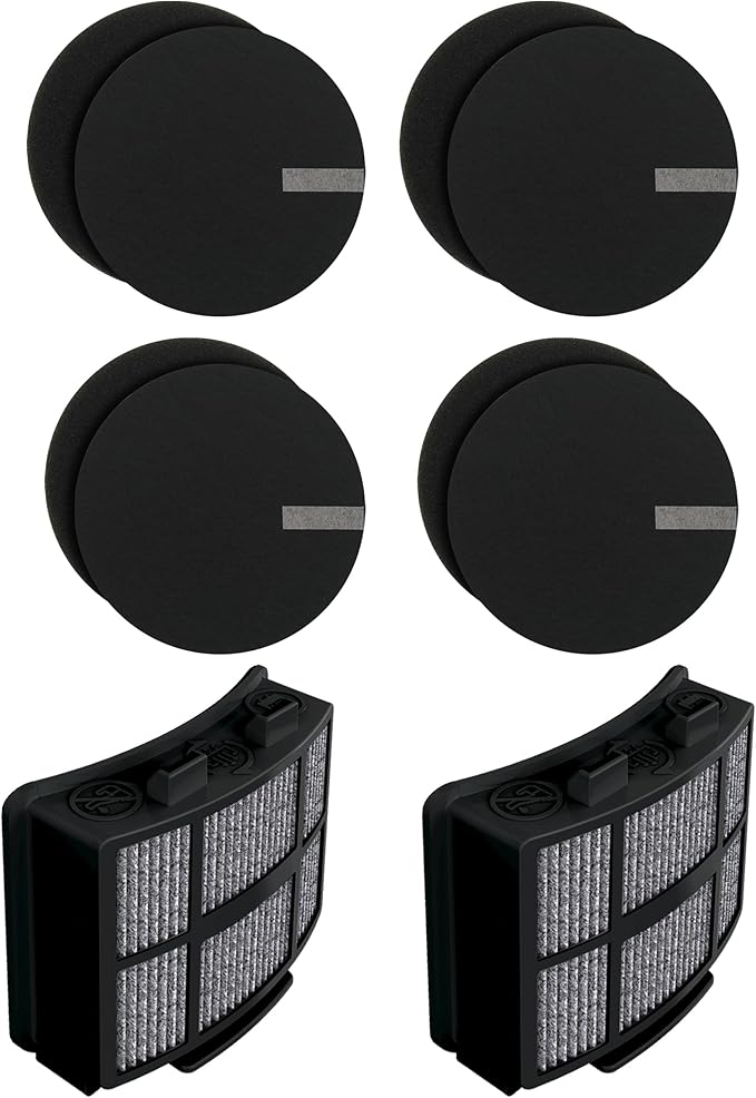 Fette Filter Replacement Filters for Bissell Vacuums, Compatible with SurfaceSense MultiClean 3418, Pet Hair Eraser Turbo 3774F, PowerLifter 3404.2 Post-Motor & 4 Pre-Motor Filters