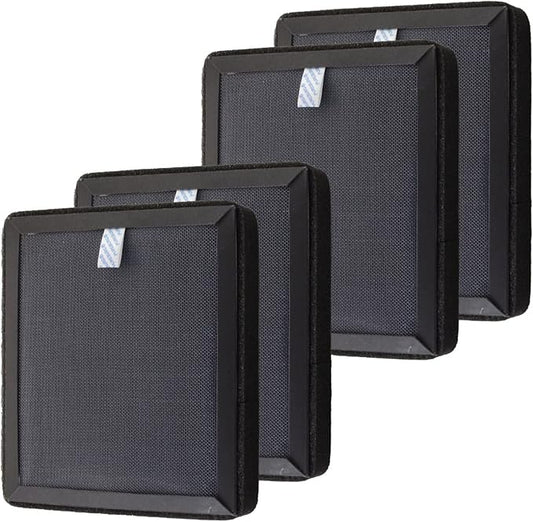 PUREBURG XP120 True HEPA Replacement Filter Set Compatible with Purafide Air XP120 Desk & Countertop Air Purifier,H13 3-Stage Filtration Activated Carbon Air Clean Dust VOCs Odor,2-Pack(4 Filters)