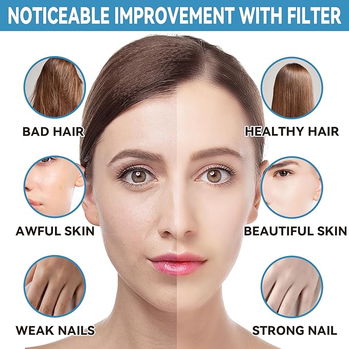 8Pcs Replacement Handheld Shower Head Filters, Compatible with Cobbe Handheld Shower Head, Hard Water Softens Beads - Removes Chlorine - Reduces Itchy - Dry Skin.