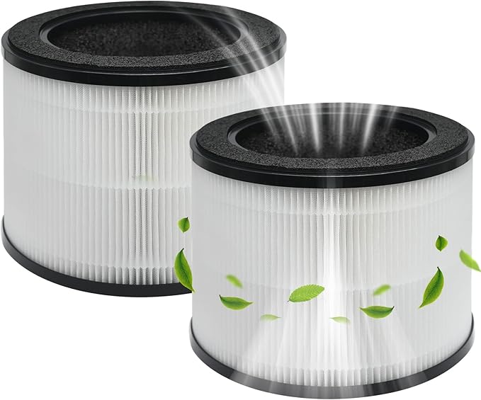 2 Pack Airmega 100 Filter, Replacement Filter Compatible with Coway Airmega 100 Air Purifier, 3-In-1 H13 True Hepa Filter for Odor, Dust, Hair and More