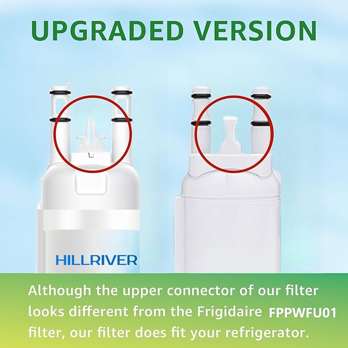 FPPWFU01 EPPWFU01 Water Filter Replacement, Compatible with EPPWFU01 PureAdvantage PWF-1, Frigidaire FPPWFU01 PurePour PWF-1 (1 Count) - Packaging May Vary
