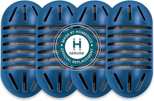 HoMedics Demineralization Cartridge for Ultrasonic Humidifiers – 4-Pack Humidifier Filter Replacements, Filters Mineral Deposits and Purifies Water in Air Humidifiers for Bedroom, Plants, Office Blue
