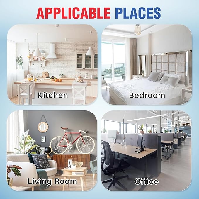 LifeSupplyUSA True HEPA Filter Replacement Compatible with GermGuardian FLT5000/FLT5111 AC5000 Series, Filter C Air Purifier (3-Pack)