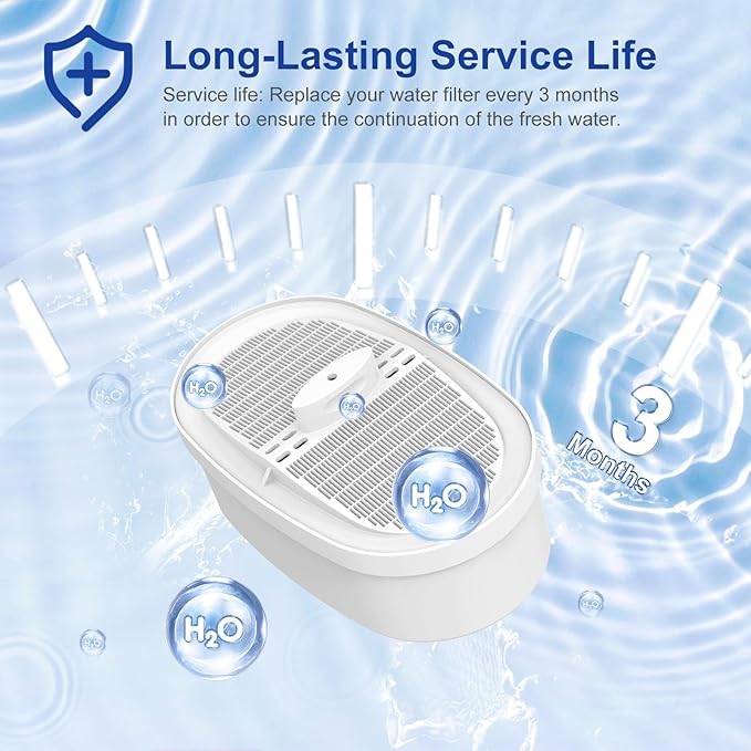 Replacement Filter for Waterdrop® WD-PF-01A Plus, 3 Pack - Reduces PFOA/PFOS, Chlorine, Lasts 3 Months or 200 Gallons, Premium Water Filtration, Compatible with Waterdrop® Pitchers