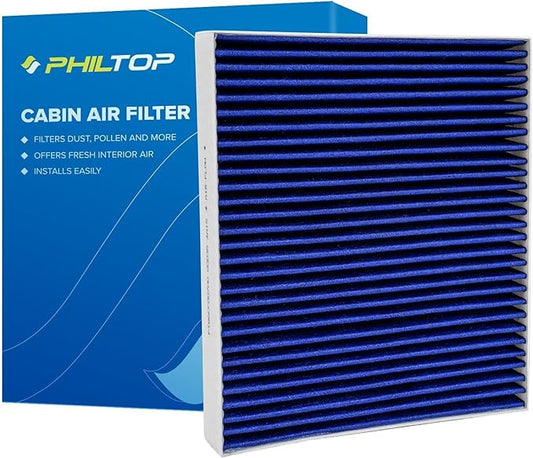 PHILTOP CF10743 Cabin Air Filter, Replacement for 2008-2016 Town & Country, 2008-2020 Grand Caravan, 2008-2013 G37 Cabin Air Filter with Activated