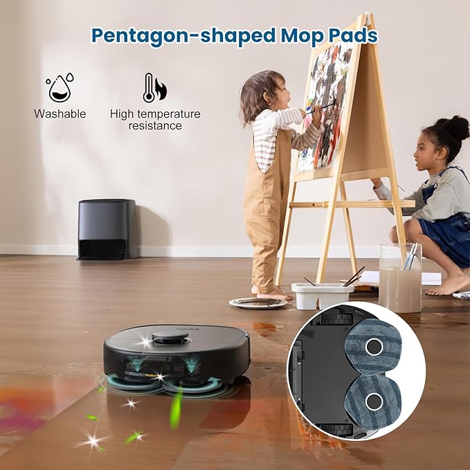 28 Pack Replacement Accessories for eufy X10 Pro Omni Robot Vacuum Cleaner, 2 MainBrush 4 Filter 6 Dust Bag 4 Mop Pads 4 SideBrush 1 Cleaning Brush 1 Screwdriver and 6 Scented Stick