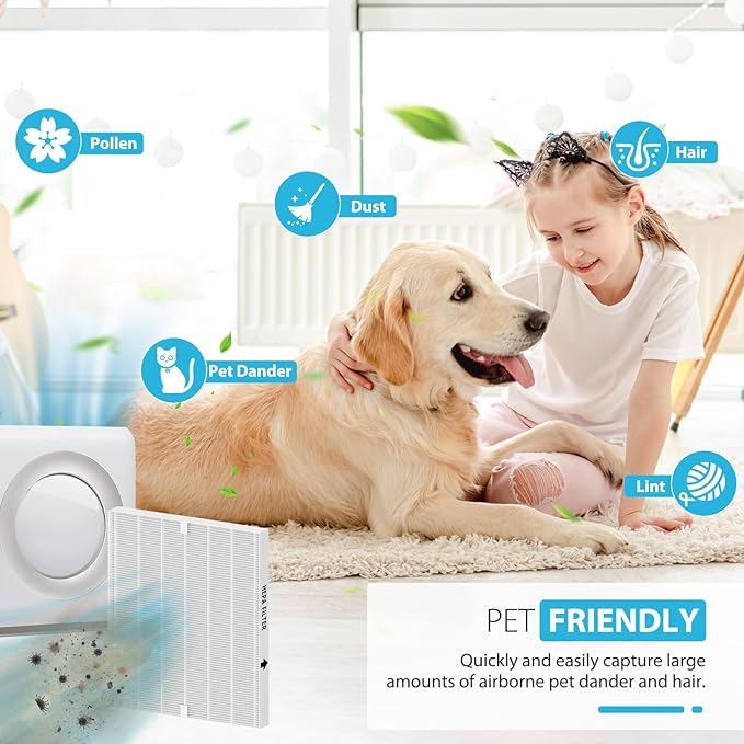 Colorfullife 4 Pack AP-1512HH True HEPA Replacement filter H13 Compatible with Coway Airmega AP-1512HH Air Purifier and Airmega 200M Air Purifier, Item NO #3304899 (4 HEPA Filters)