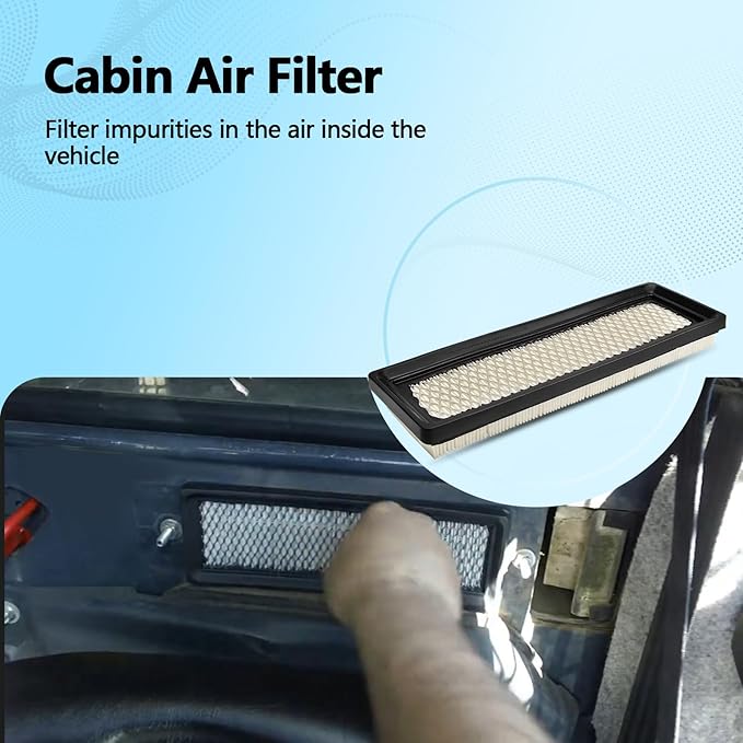 AT359416 Cabin Air Filter Compatible with John Deere 318D 318E 320D 320E 323D 323E 326D 326E 328D 328E 329D 329E 332E 333D 333E 312GR 314G 316GR Replaces PA5698 WP10175