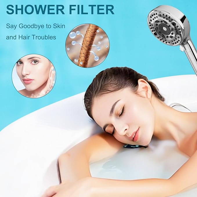 Shower Filter Replacement Cartridge – Compatible with SunCleanse Handheld Shower Head Filter System, 3-Pack High Output Water Softener Filters for Hard Water, Chlorine & Sediment Removal