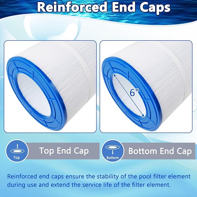 Pool Filter Cartridge Compatible with PAP200, CC200, Clean & Clear 200, R173217, Unicel C-9419, Filbur FC-0688, 59054400, 200 sq.ft Filter Cartridge, 1 Pack