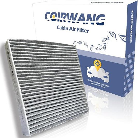 CF10374 Cabin Air Filter with Activated Carbon, Replacement for Toyota Tacoma 2005-2023, Dodge Dart 2013-2016, Pontiac Vibe 2003-2008, Replacement 87139-yzz09
