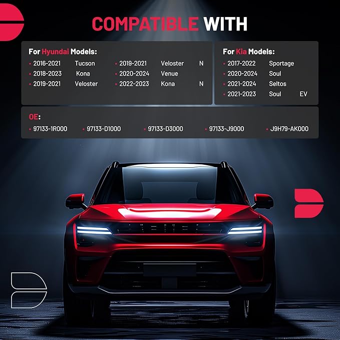 BDFHYK CF12160 Cabin Air Filter w/Activated Carbon Replacement for Tucson, Veloster N, Kona, Venue, Veloster, Kona N, Sportage, Soul, Seltos, Soul EV