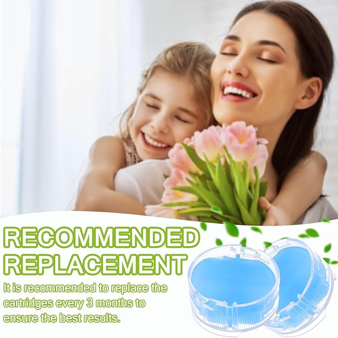 Odor Neutralizer Cartridge Replacement for Shark AZ3000 AZ3002 HZ3000 HZ3002 HZ702 IZ862H IZ562H ZD550 ZU102 LA702 Odor Elimination Replacement 1541FC3000(Pack of 4pcs,Bluebell)