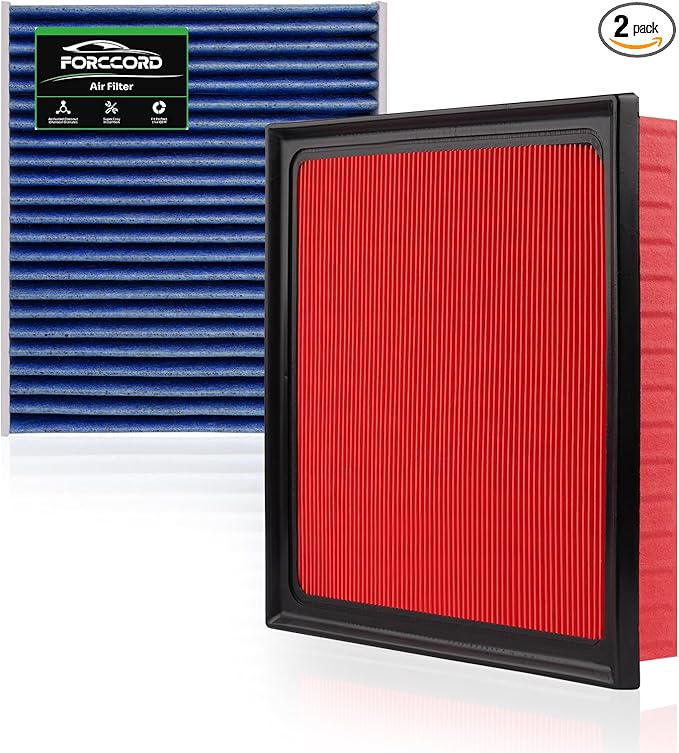 Cabin and Engine Air Filter Fits for Toyota RAV4 2019 2020 2021 2022 2023 2024 2025 2.5L (Not for Hybrid!) Activated Carbon Cabin Filter Replacement CF12157 CA12377 RAV4 Car Accessories