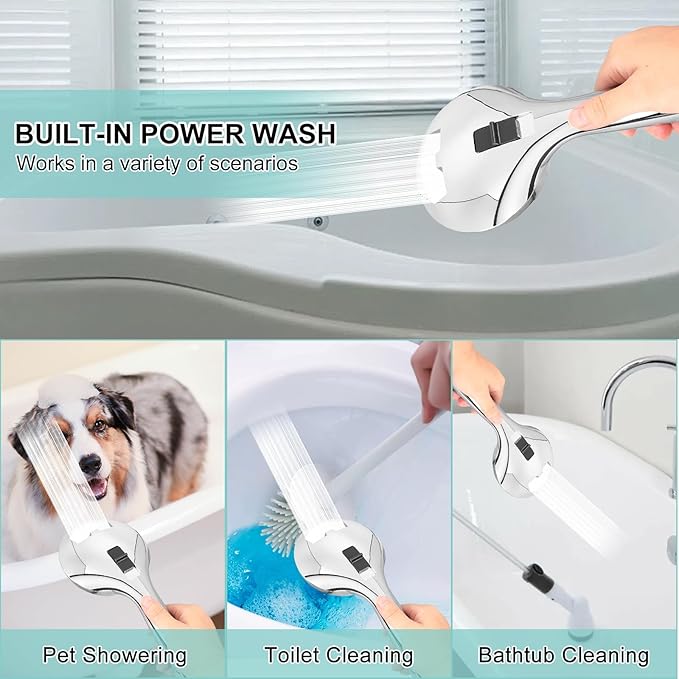 Tub Spout with Diverter, High Pressure 8 Settings Hand Held Shower head, Metal Bathtub Faucet with Sprayer Chrome