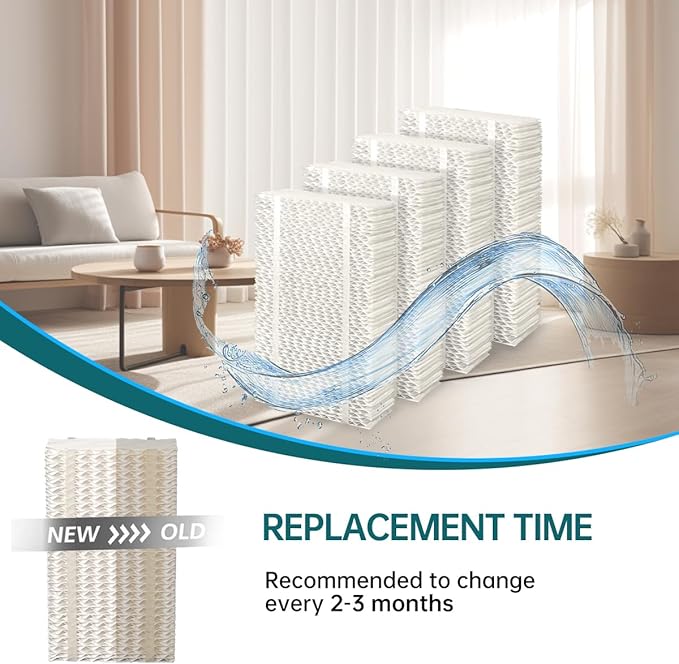 HDC411 Replacement Wicking Humidifier Filter Compatible with AIRCARE Humidifier HDC3120DCN TE3140DSLV-EC HD1205 HD1211 HD2412 4 Packs