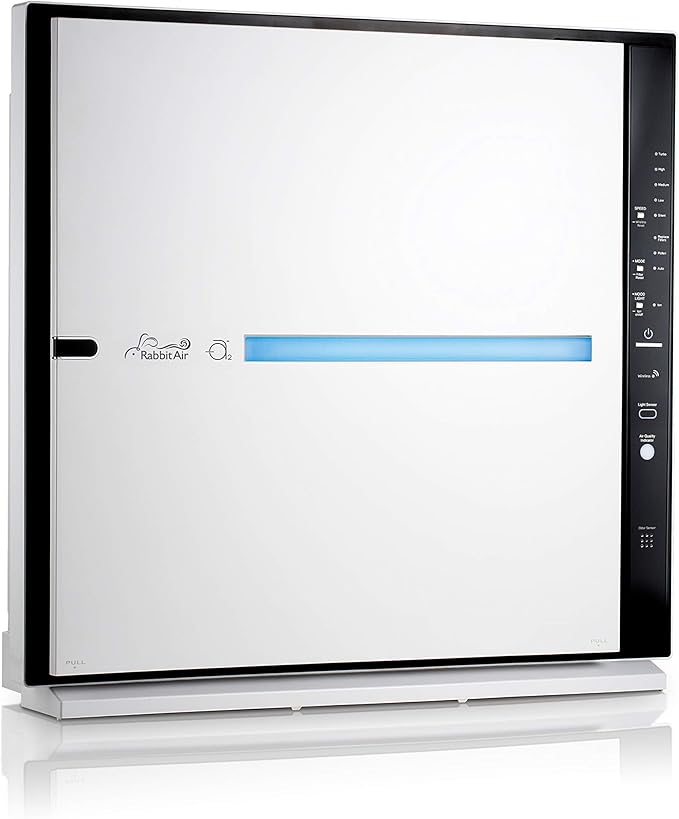 Rabbit Air, MinusA2 Air Purifiers for Home, Ultra Quiet HEPA Air Purifier - Wall Mountable Air Purifiers for Home Large Room, Allergies, Dust, Mold, & Smoke - (SPA-780N, White, Toxin Absorber, WIFI)