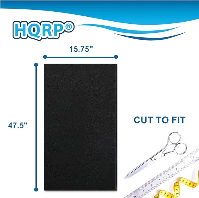HQRP Cut-to-fit Carbon Pre-Filter Compatible with Honeywell HPA300, 50100, 50150, 50250-S, 17000-S, 50255, 50300, 51360, 51376, 51500, 51771 models