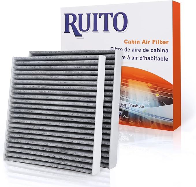 RUITO Cabin Air Filter, Compatible with Avalon, Camry, Corolla, Highlander, Prius, RAV4, Sienna, Venza, CX-9, ES300h, RX450h, UX250H, Replacement for CF12157, WP10322, CP157