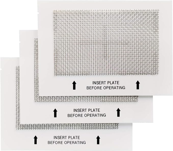 Universal Ceramic Ozone Plates for Generic Ozone Generators Washable Purification Air Purifier, 6.5" x 4.5" Inches Replacement Ozone Plates (3 Pack)