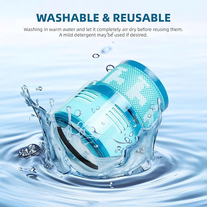 Dyson Gen5 Detect Filter, 3-Pack Premium True HEPA Replacement Filters for Dyson Gen5 Detect, Gen5 Detect vacuum, Gen5detect Absolute, Gen5outsize Absolute, Gen5detect, Gen5outsize, Part no. 972352-01