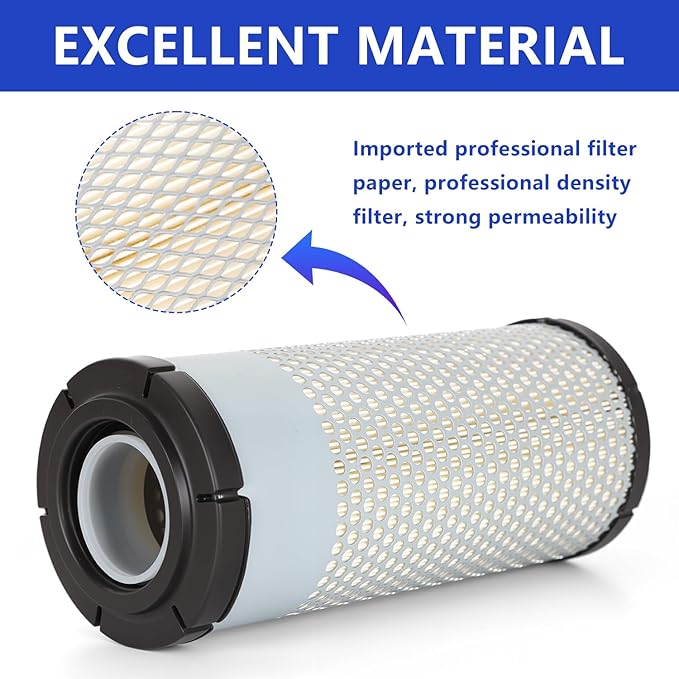 RD158-42270 RD158-42280 Air Filter - Fit for Kubota Excavators KX040-4 JD Excavators 30G 35G 50G - Replace FYD00000374 FYD00001540 WA10854 WA10890