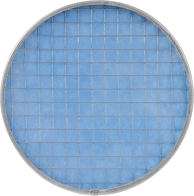 Vent Systems 8" Filter Replacement - Duct Filter - G4 Class Filtration Purifier System with Steel Mesh Screen - Air Vent Filters for Dust Collection/Air Purification - Rigid/Flexible Vent Hose