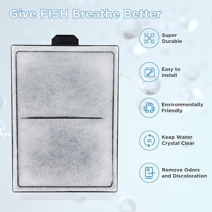 HiTauing 8 Packs PF-L Carbon Cartridge for PF20, PF30, PF40 and PF75 Power Filters