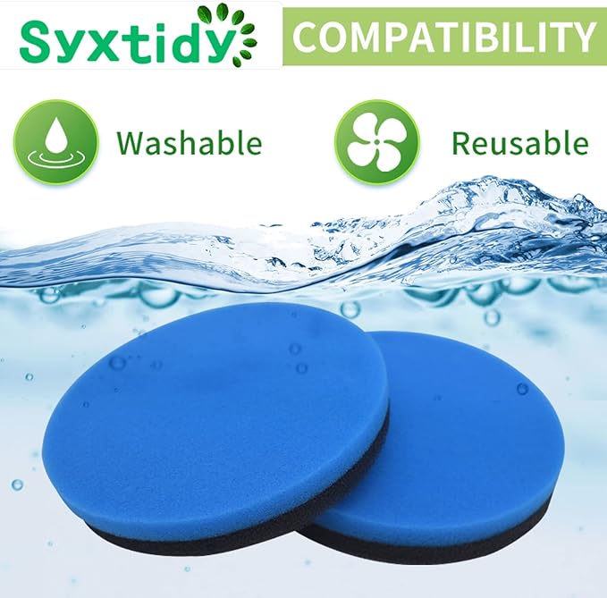 Filter Replacement for BISSELL Febreze Style 1214 Cleanview & PowerGlide Pet,Part 12141, 5 Pack, Blue Foam With Fragrance